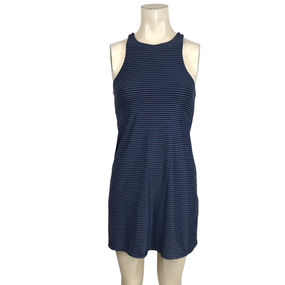 CARVE DESIGN - WOMEN'S XS - BLUE SLEEVELESS ROUND NECK RACERBACK SUMMER‎ DRESS